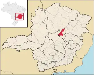 Kaart van Diamantina