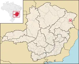 Kaart van Fronteira dos Vales