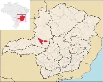 Kaart van Patos de Minas