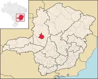 Kaart van Presidente Olegário