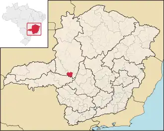 Kaart van Rio Paranaíba