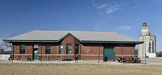 Spoorwegdepot in Minburn