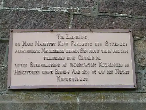 Gedachtenis aan Koning Frederik VII van Denemarken