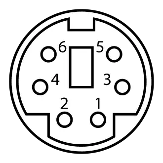 PS/2-contactpunttoewijzing