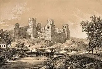 Mirkasteel, 1876, lithografie