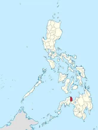 Locatie van Misamis Occidental in de Filipijnen