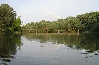 Brug over de Sejm in het district Chizjki