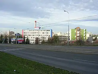 Mitas-fabriek in Praag-Záběhlice