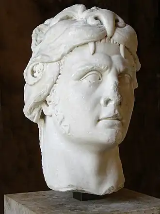 Mithridates VI als Herakles met de kop van de Nemeïsche leeuw als helm