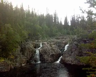 Mittåfallet, waterval bij Långå