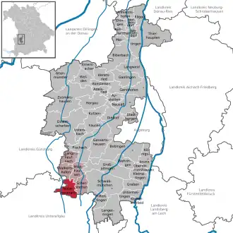 Kaart van Mittelneufnach