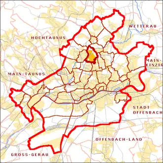 Kaart van Eschersheim