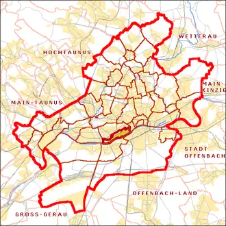 Kaart van Gutleutviertel