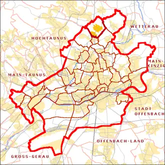 Kaart van Nieder-Eschbach