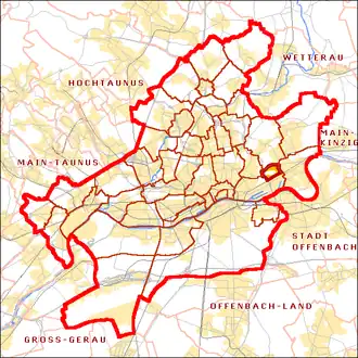 Kaart van Riederwald