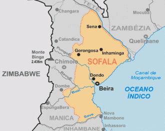 Kaart van Sofala