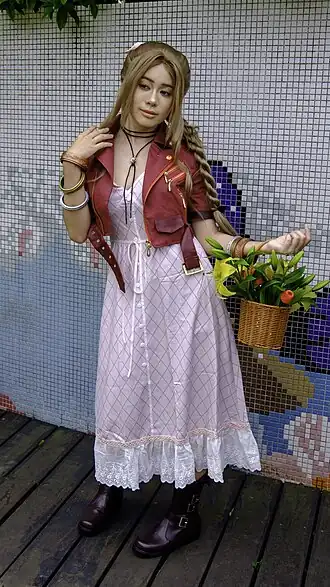 Cosplay van Aerith by de Expo Dome