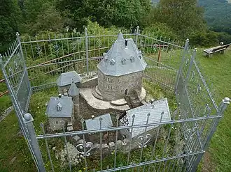 Model van de burcht op de burchtberg