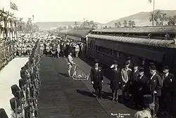 Station Aswan in 1926; In gebruik name van het normaalspoor tussen Luxor en Aswan.