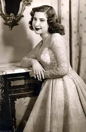 Koningin Narriman, foto van Armand (1951)