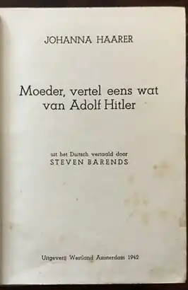 Titelpagina van het boek