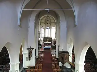 Interieur van de kerk