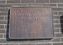 Plaquette in het NS-station
