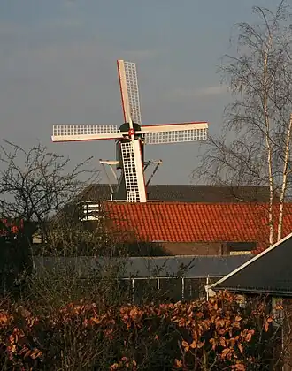 De molen op zijn oude plaats