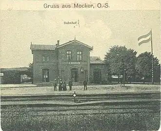 Station Mokre Kolonia voor 1914.