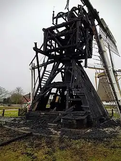 De afgebrande molen