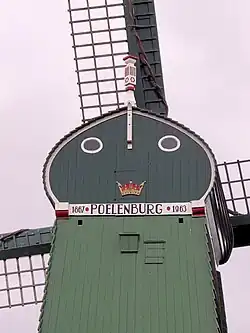 Baard van de paltrokmolen De Gekroonde Poelenburg