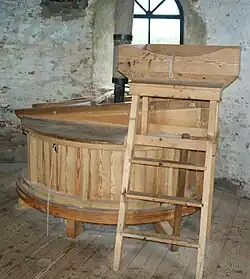 Maalkoppel met blauwe stenen