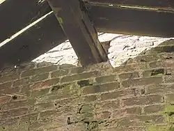 Aansluiting van de ligger bij de molenromp