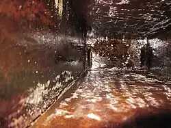 Mam- of mammengat in het slagblok