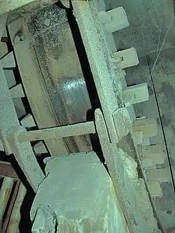 IJzeren hoep om bovenwiel