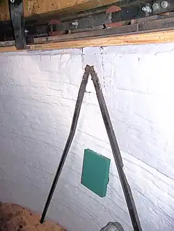 Verankering kruivloer bij een stenen molen (Kilsdonkse Molen)