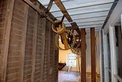 Aandrijfas op tweede verdieping