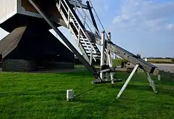 Staart met kruihaspel en loopschoren