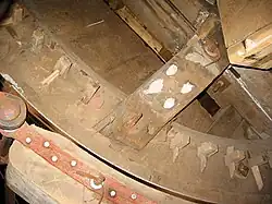 Achterkant bovenwiel