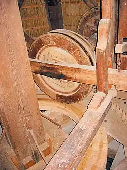 Luiwerk met luitafel op spoorwiel