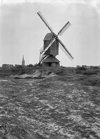 De Heimolen van Leenderstrijp in 1940 na restauratie.