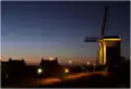 De molen bij avond