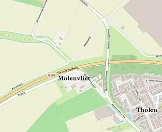 Kaart van Molenvliet