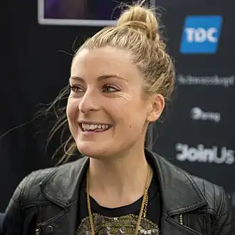 Molly Smitten-Downes tijdens het Eurovisiesongfestival 2014