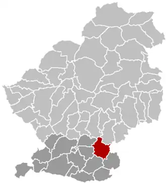 Kaart van Monchecourt