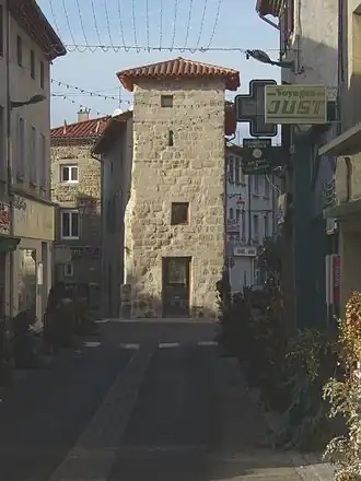 Donjon of tour de l’Arbret, het enige overblijfsel van de middeleeuwse stadsomwalling