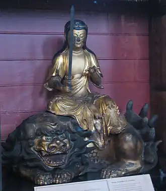 Japans beeld van Manjushri.