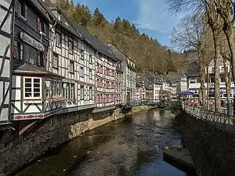 Historisch centrum aan de Roer