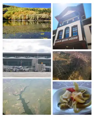 Een collage van Çubuk