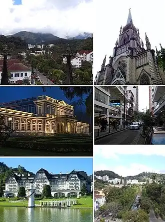 Een collage van Petrópolis